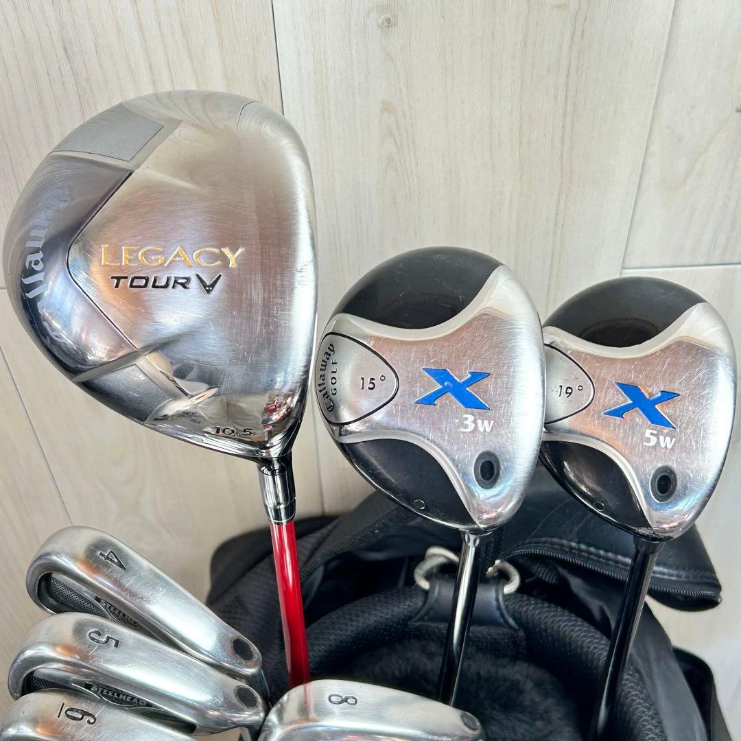 【メンズ右】キャロウェイLEGACY X-14 メンズゴルフ 12本セット