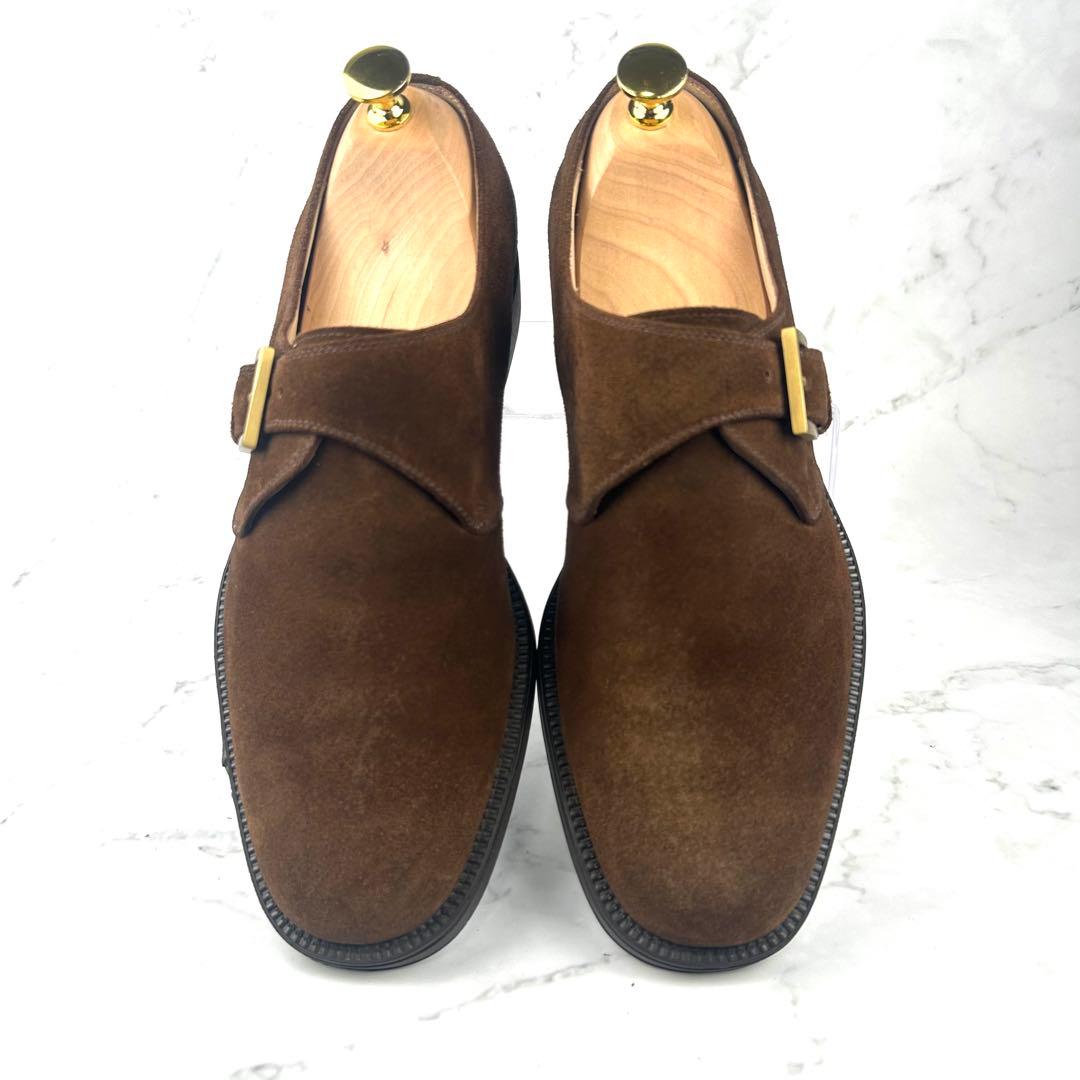 Salvatore Ferragamo シングルモンク スエード 25.5cm