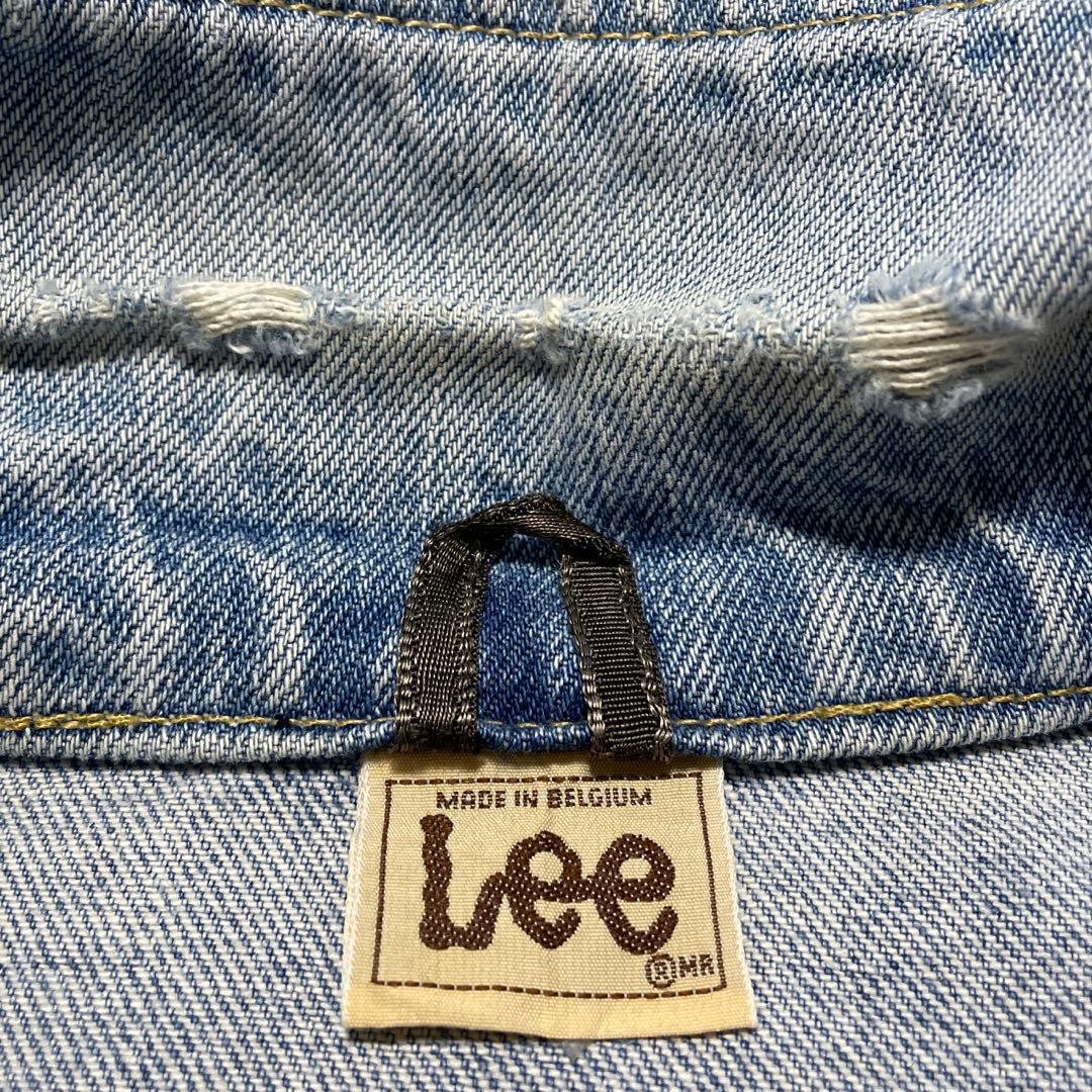 Euro古着 ベルギー製 Lee デニムジャケット ブルゾン ビンテージ ユーロ