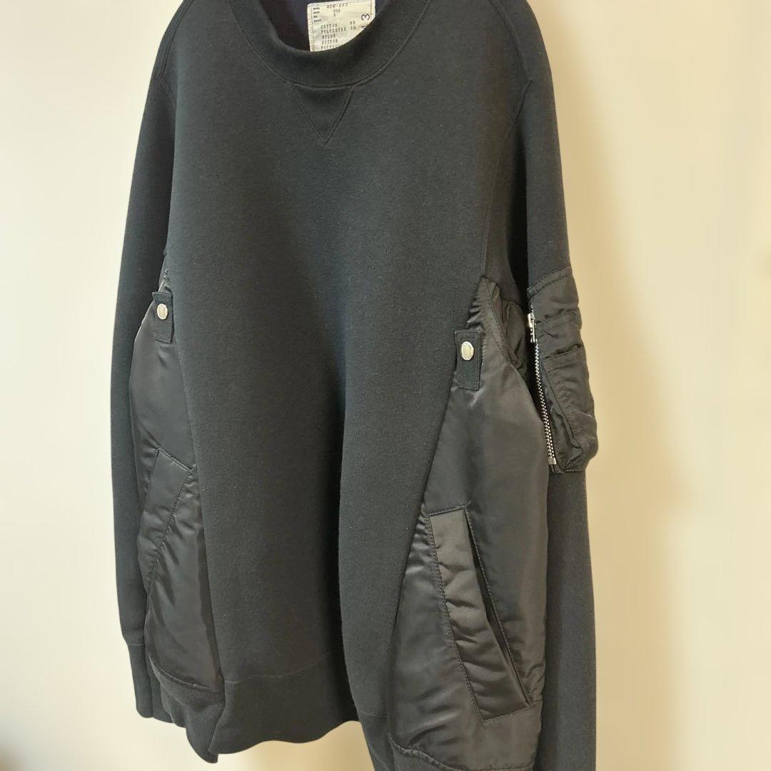 sacai スポンジスウェット SCM-043 サイズ3