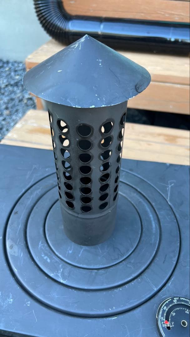 手渡し】ロマンチカル薪ストーブ煙突横出し ピザ釜つき