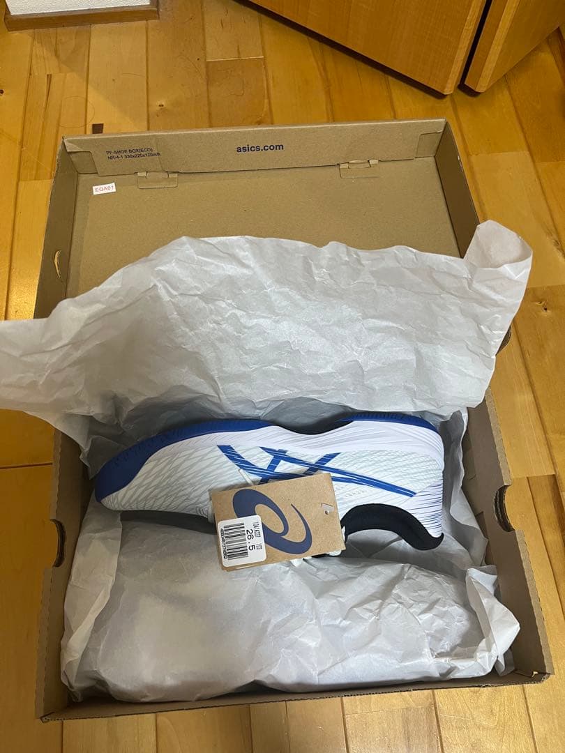 【新品】ASICS ゲルゲーム9 オールコート用26.5cm ホワイト/ブルー