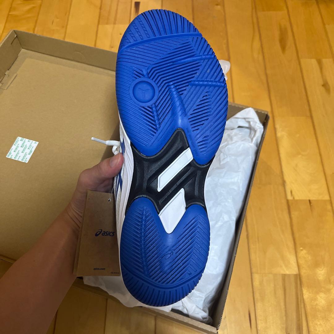 【新品】ASICS ゲルゲーム9 オールコート用26.5cm ホワイト/ブルー