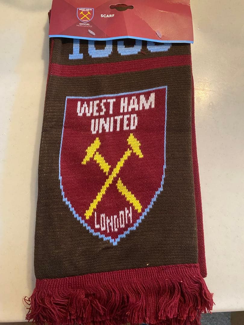 ウエストハム サッカーマフラー 田中シェンWest Ham United - メルカリ