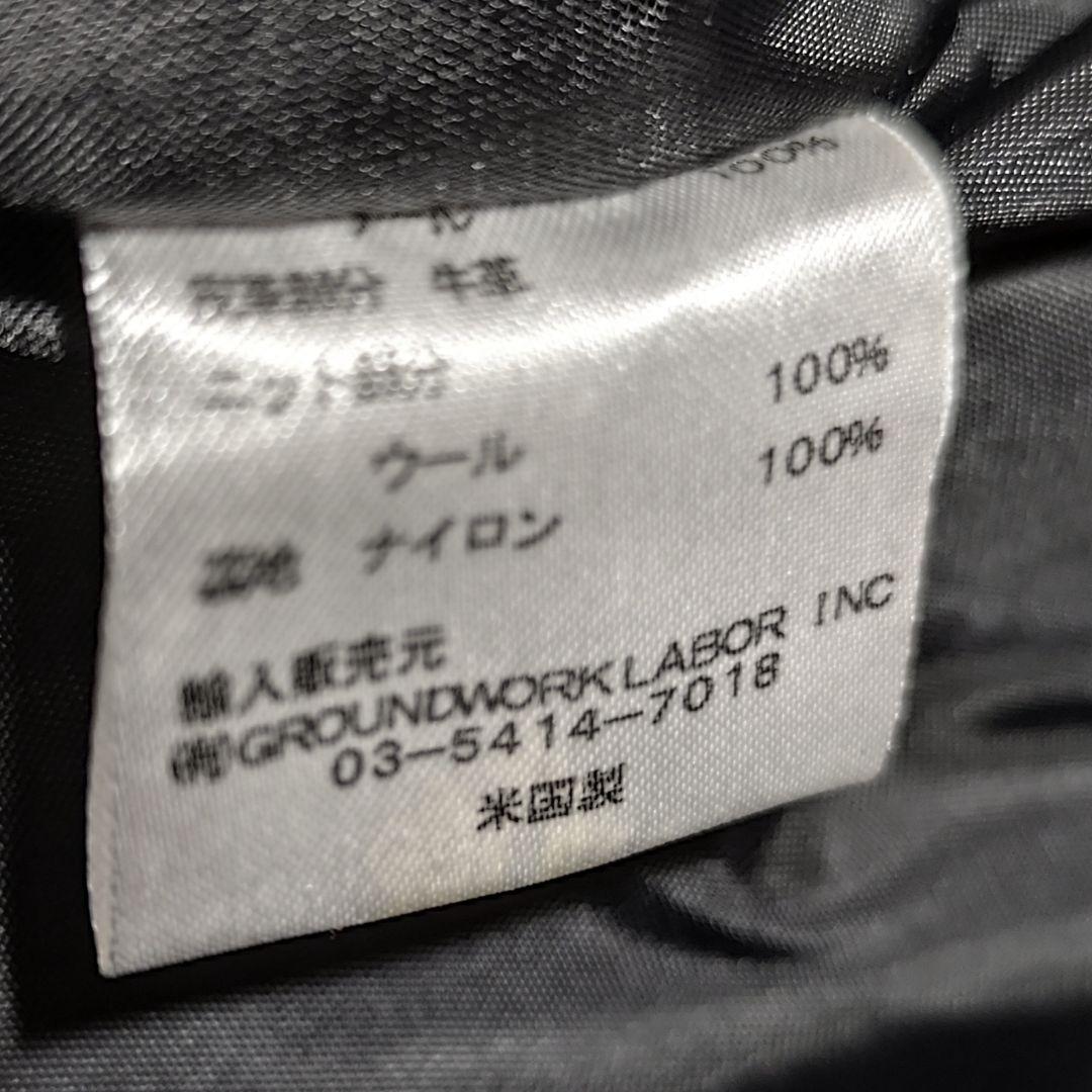 希少 USA製【 スクーカム 】✦ レザー 切替 スタジャン レターマン 黒