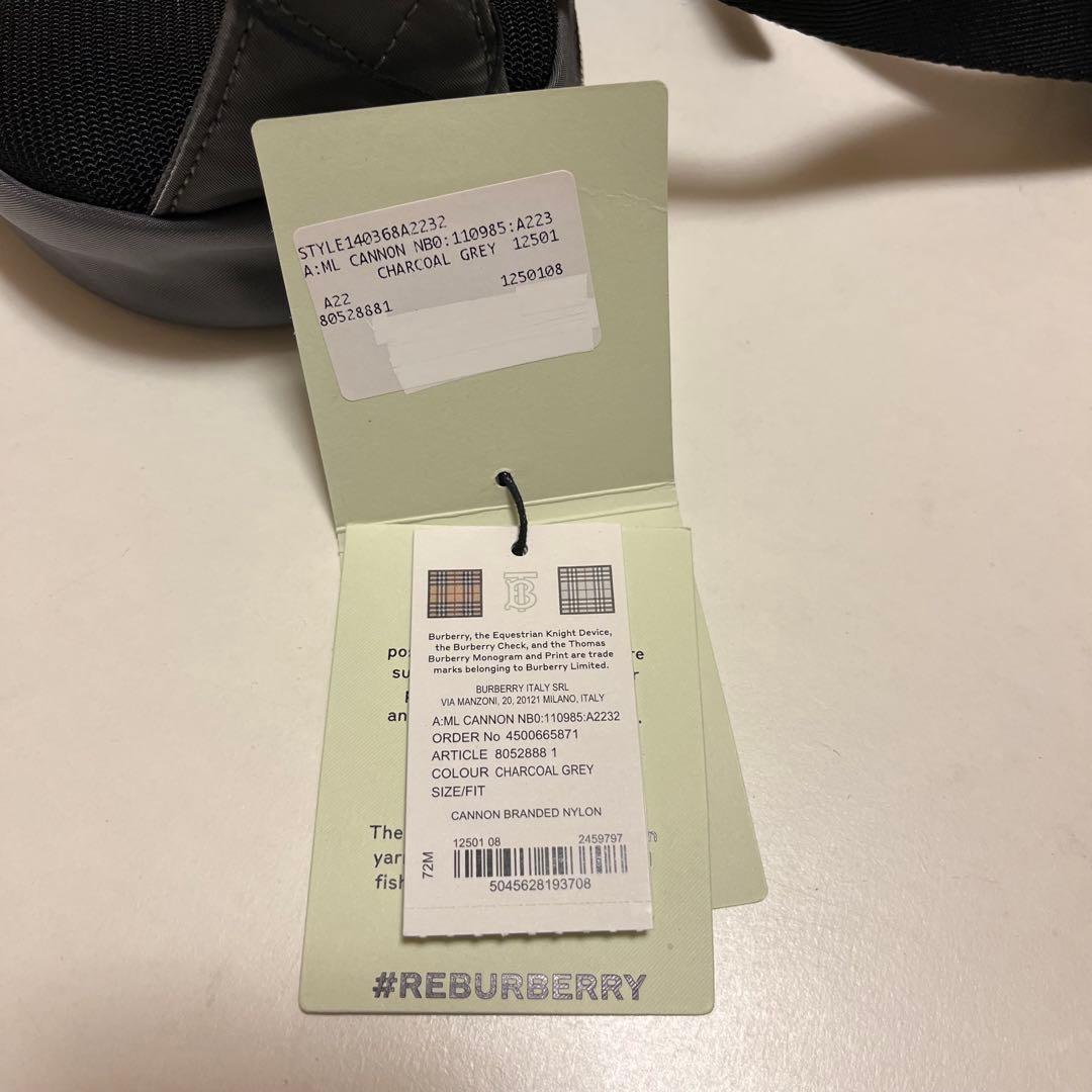 BURBERRY ボディバッグ チャコールグレー