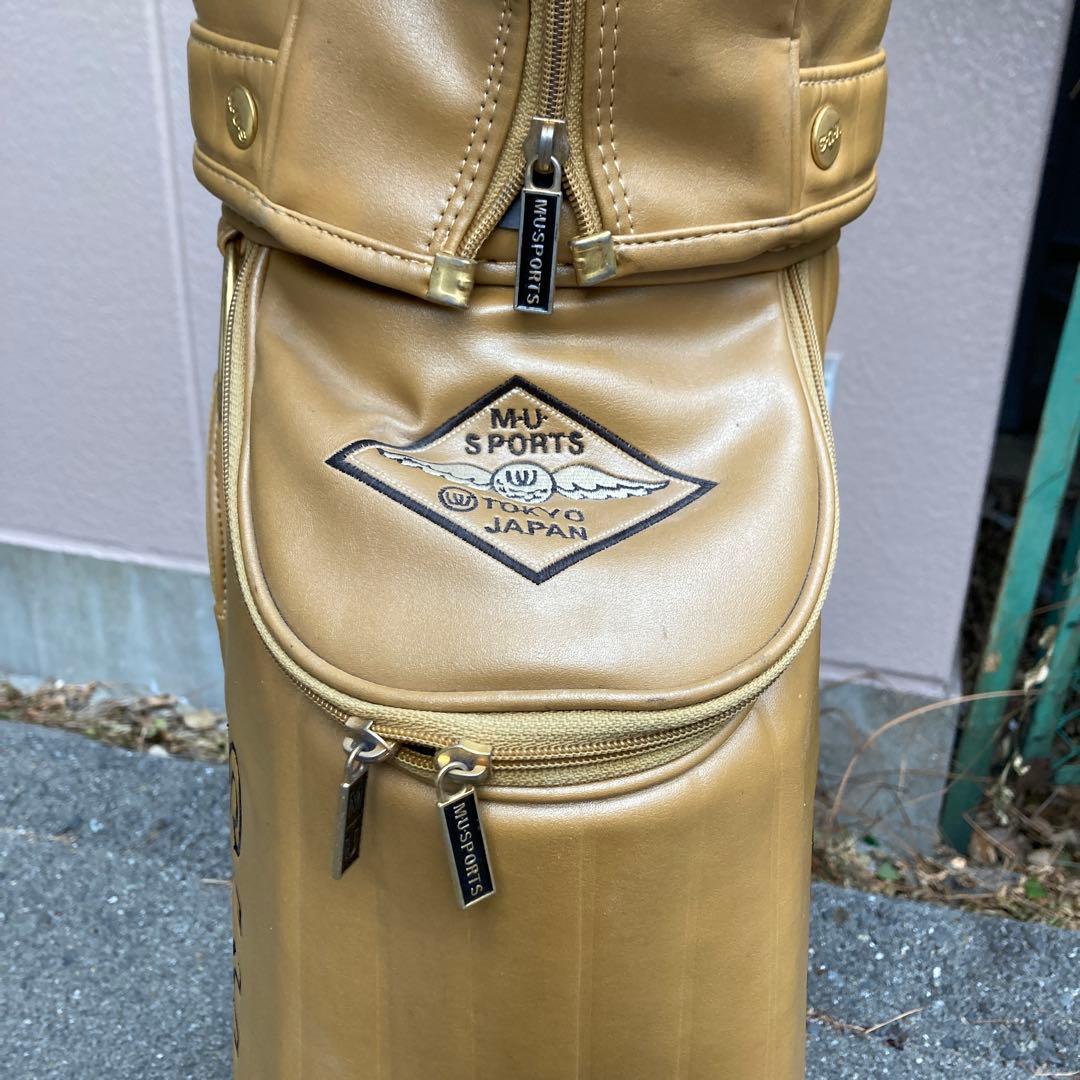 M-U SPORTS 高級レザーキャディバッグ　そこそこ綺麗です