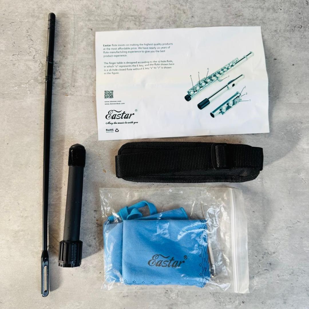 EASTAR フルート ニッケル メッキ ブルー