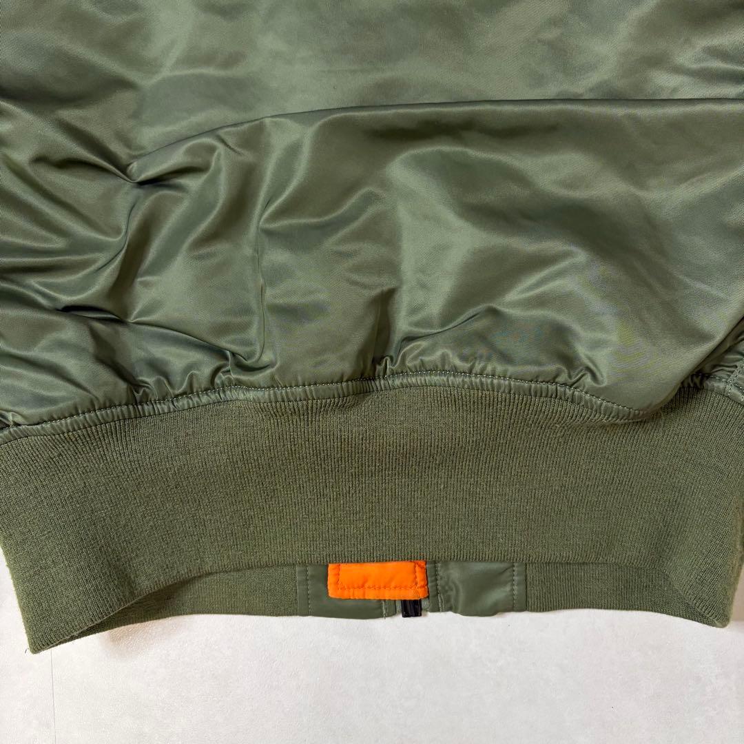 【美品】アルファインダストリーズ MA-1 フライトジャケット カーキ Mサイズ