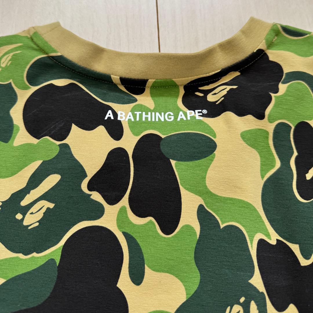 A BATHING APE 迷彩柄ミニワンピース 半袖 BAPE 迷彩柄 半袖ミニ