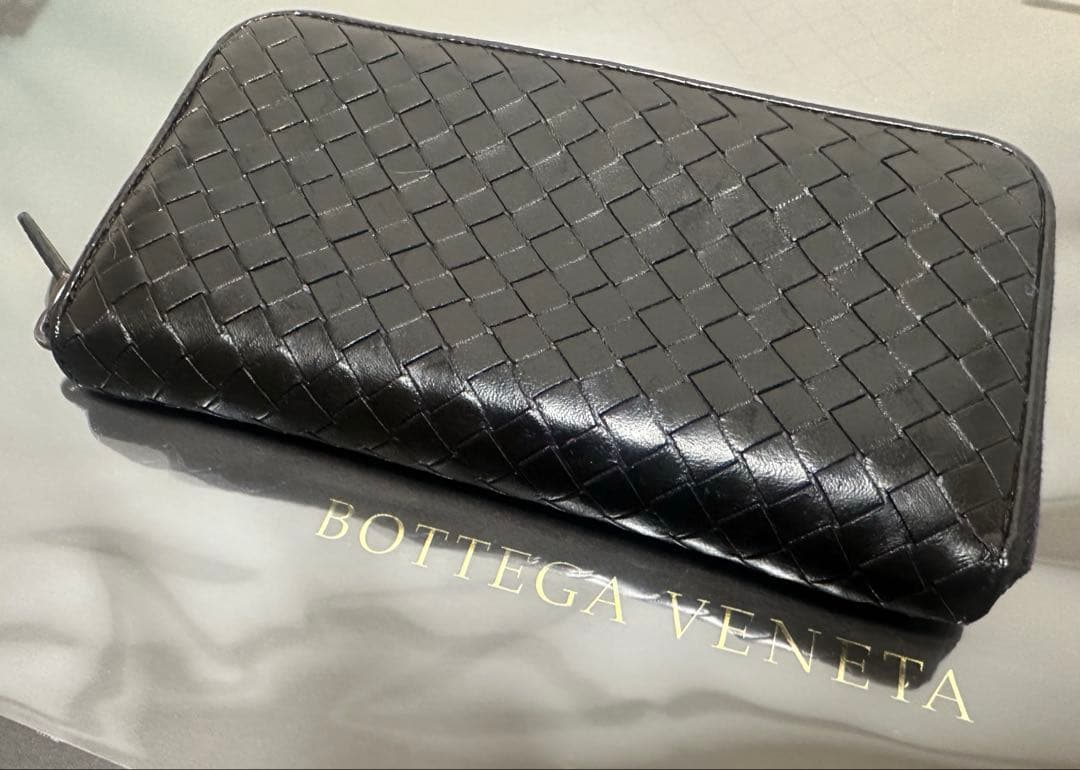 【本体のみ】ボッテガヴェネタ ラウンドファスナー/ラム/黒/5️⃣✨✨✨