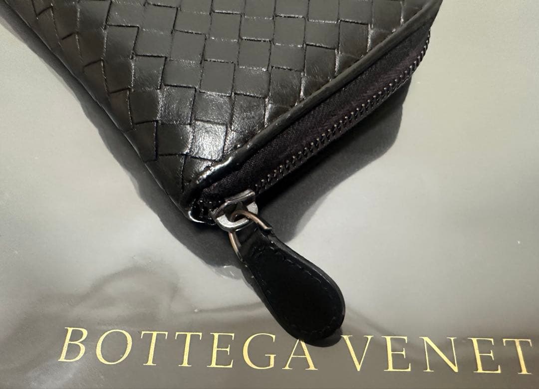 【本体のみ】ボッテガヴェネタ ラウンドファスナー/ラム/黒/5️⃣✨✨✨