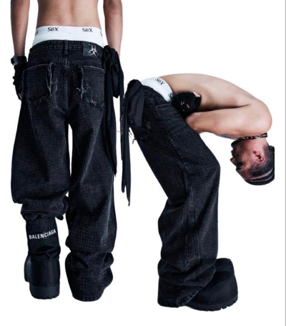 COZY WORLDWIDE ラインストーン デニム - メルカリ