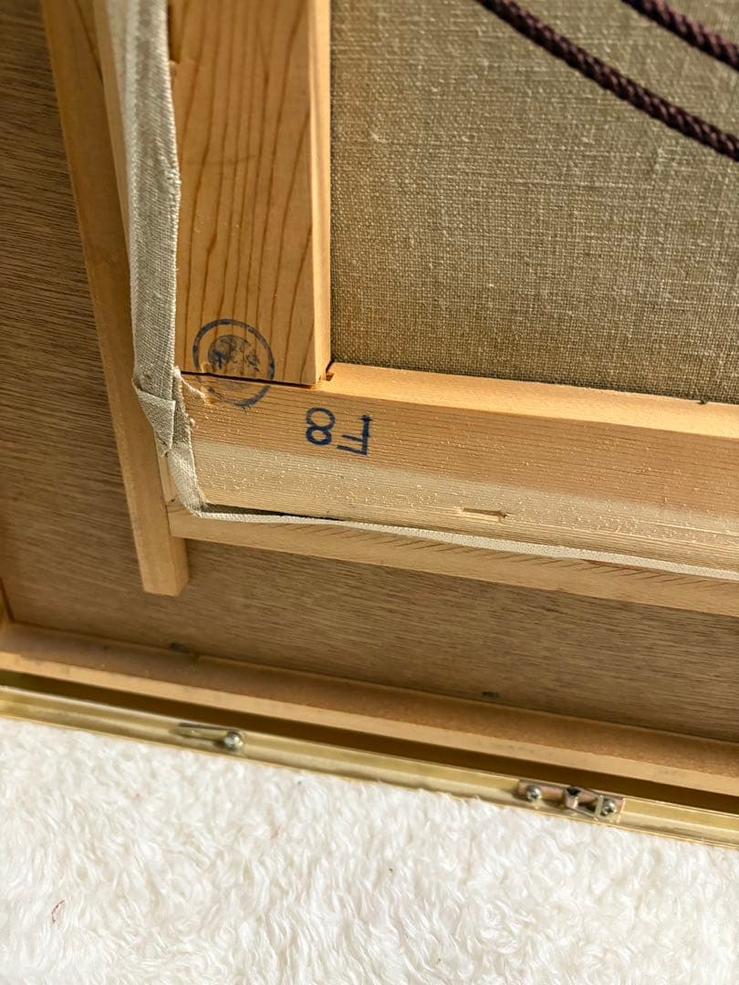 荻洲高徳 おぎすたかのり 「バルコン ベニス」 8号油絵 レプリカ