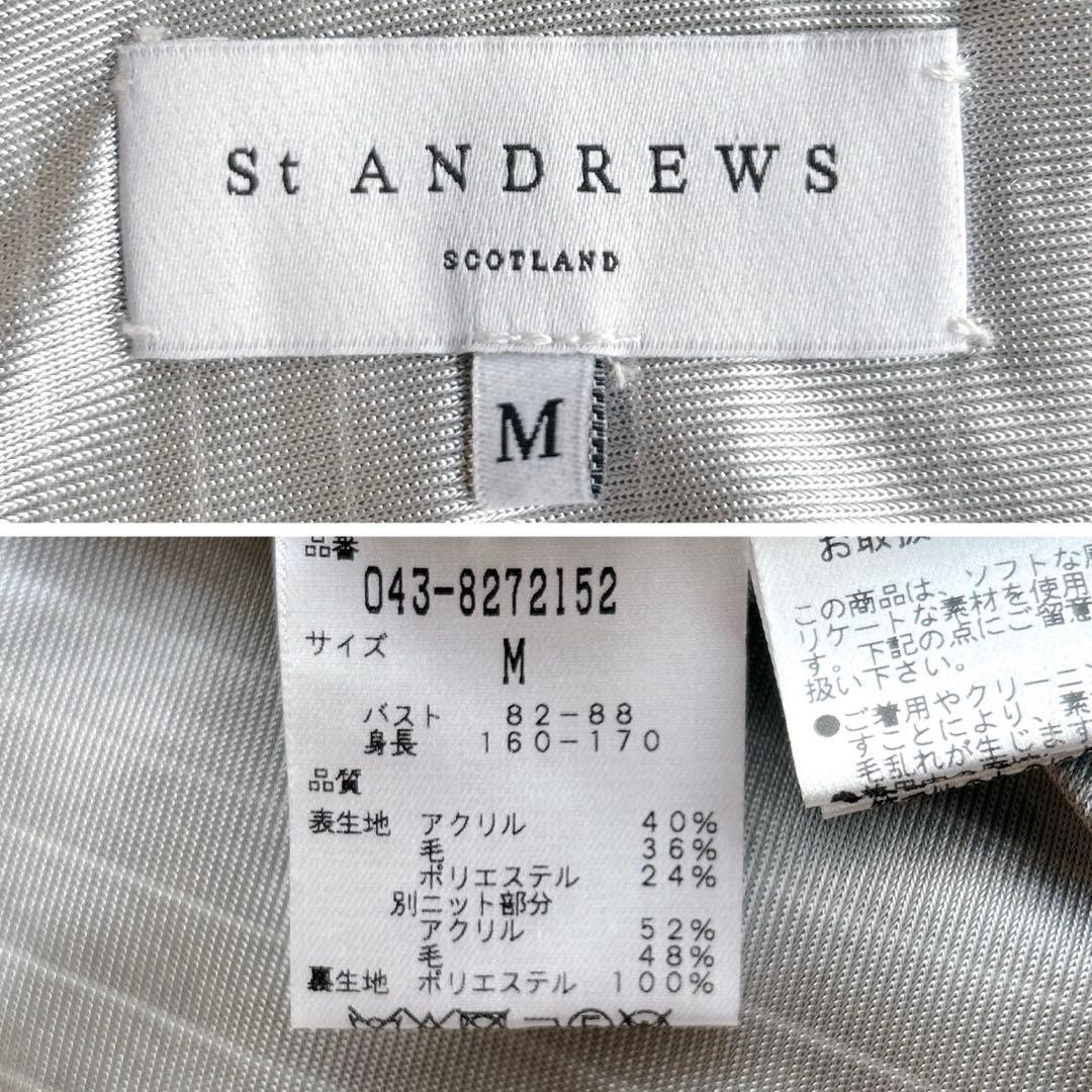 極美品！St ANDREWS 総柄 ジップパーカー レディース ゴルフウェア M