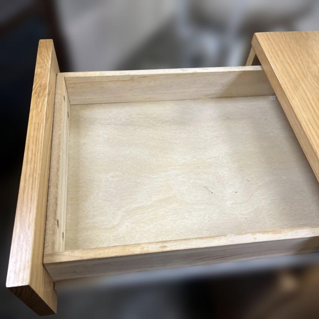 【無印良品】デスク・チェア・ワゴンの学習机セット◆オーク材