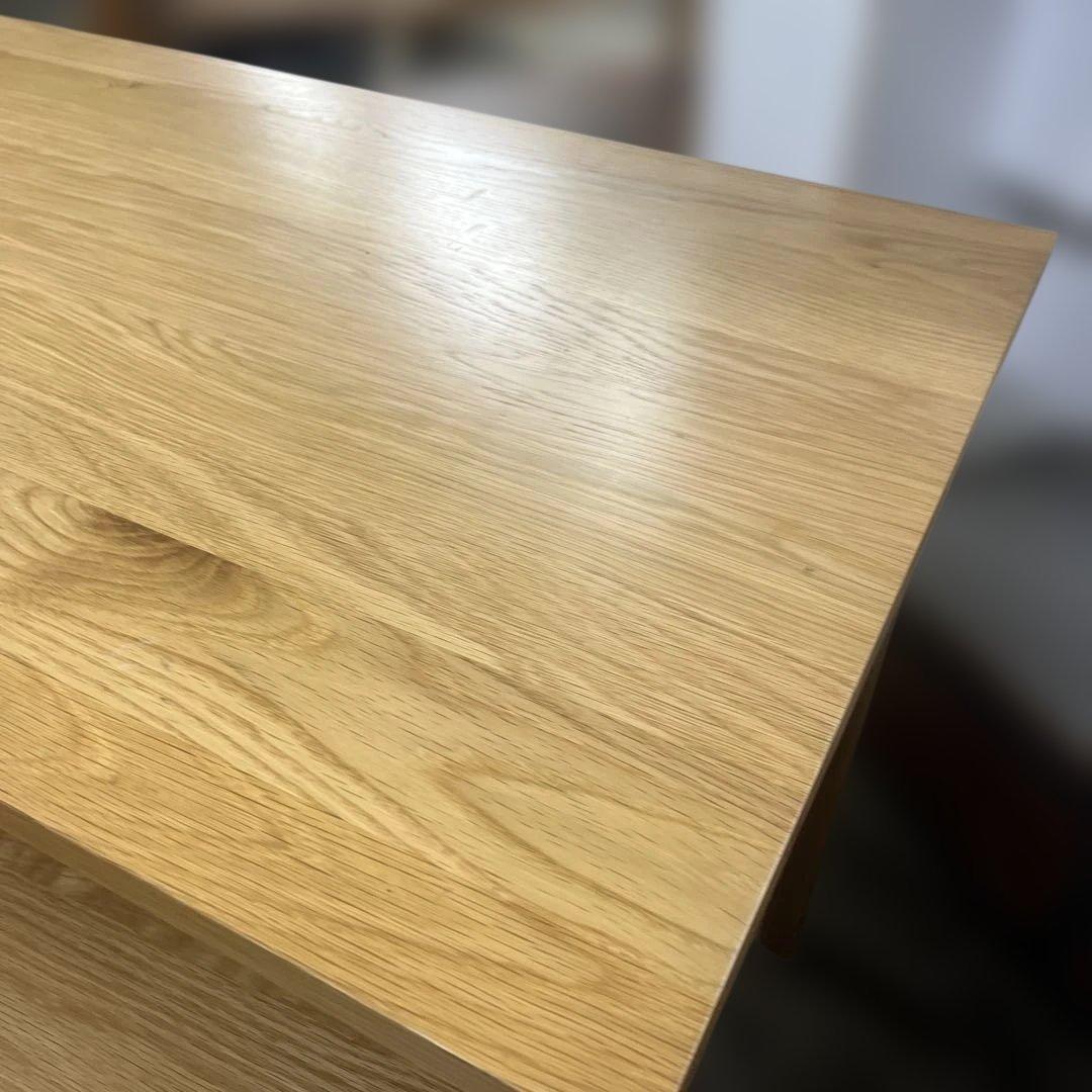 【無印良品】デスク・チェア・ワゴンの学習机セット◆オーク材