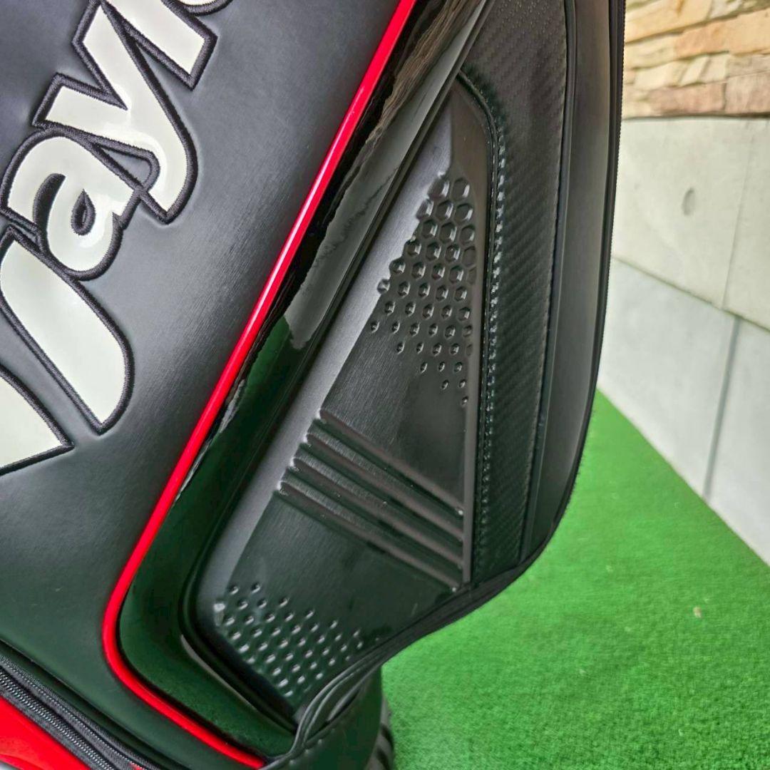 ※最終お値下げ※ TaylorMade キャディバッグ ブラックレッド 9.5型