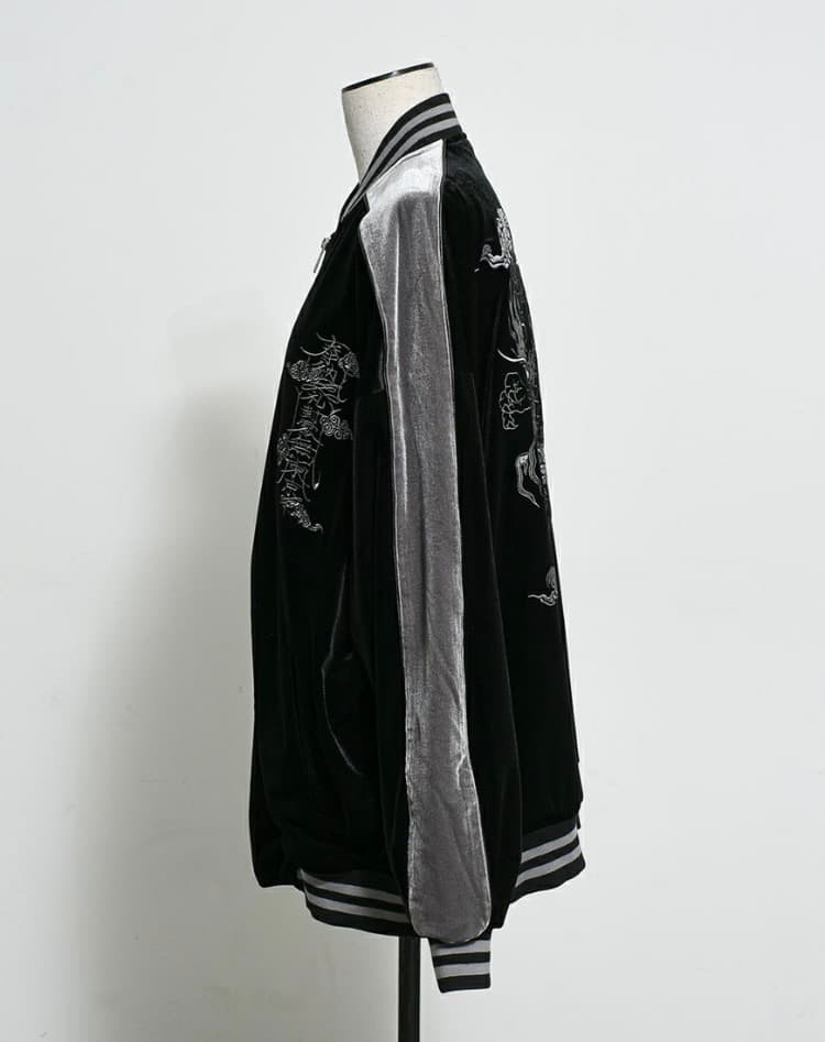 9日迄、零音さま専用　REFLEM【レフレム】ベロア刺繍スカジャン