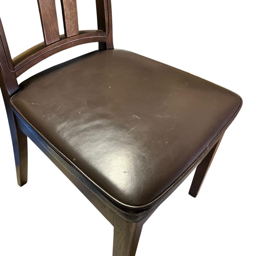 飛騨産業 HIDA キツツキ ダイニングチェア 椅子 革張り