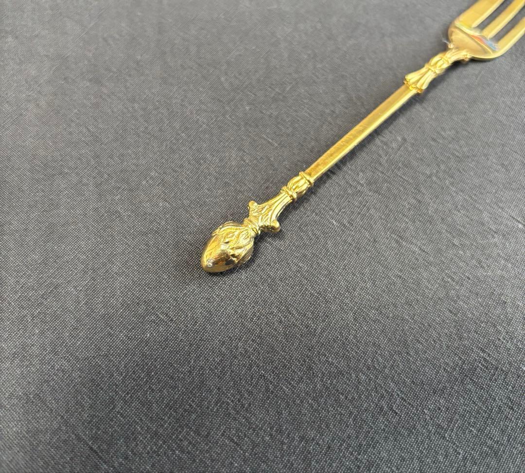 クリストフウィドマン 24金 デコラクラッシック ティーフォーク 6本 訳