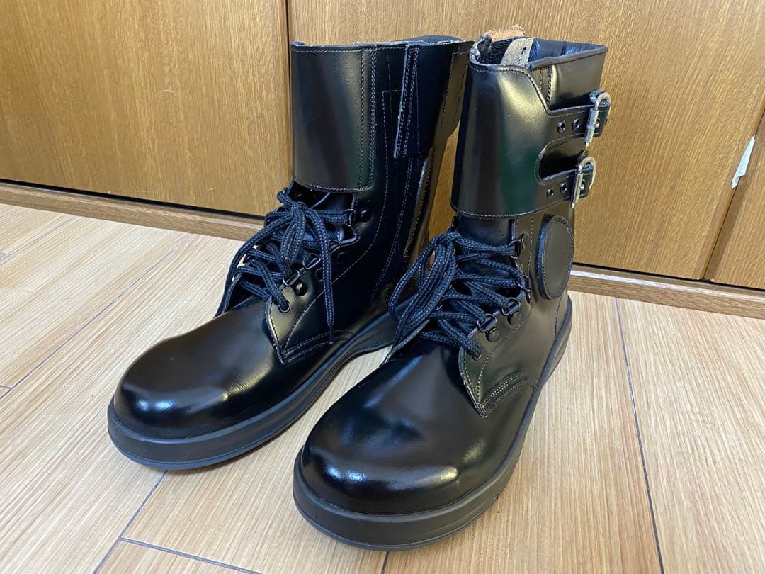 シモン製 安全靴 半長靴 警備靴 出動靴 県警ブーツ型 警察官 新品
