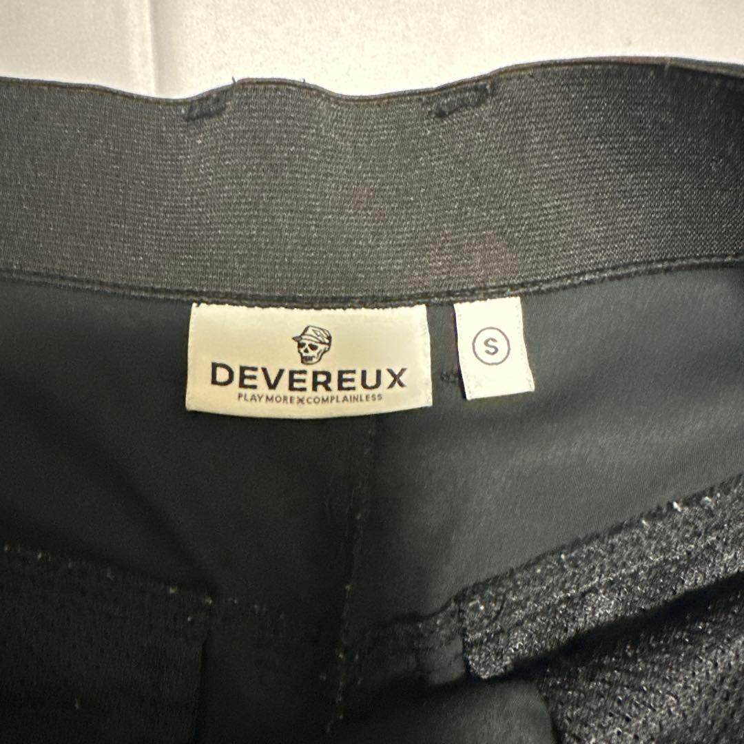 美品DEVERUX GOLFデバローゴルフブラックSサイズスリムパンツ