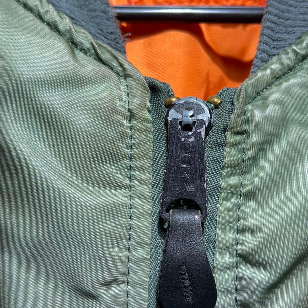 90s ALPHA MA-1 Lサイズ アメリカ製 ブルゾン ジャケット