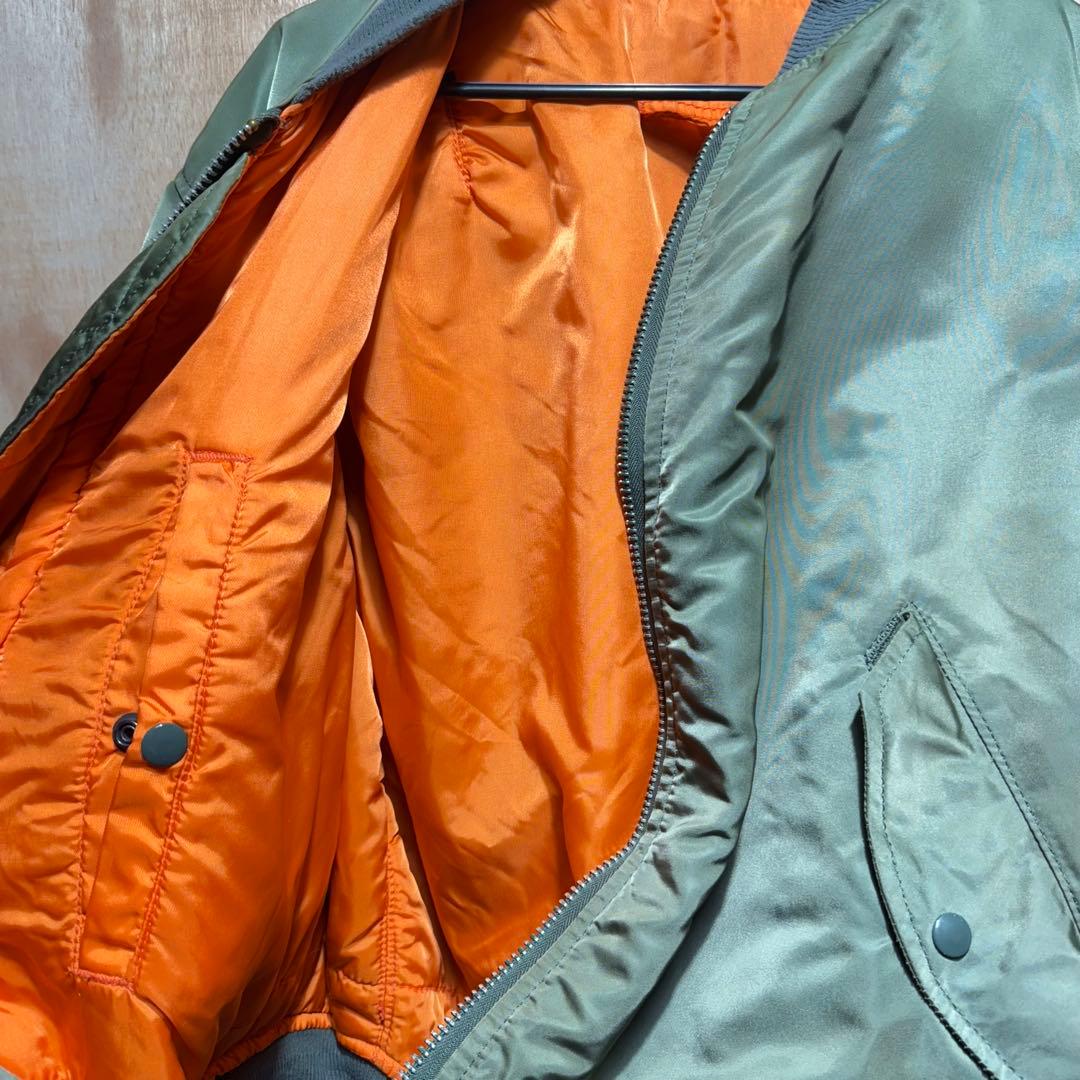 90s ALPHA MA-1 Lサイズ アメリカ製 ブルゾン ジャケット