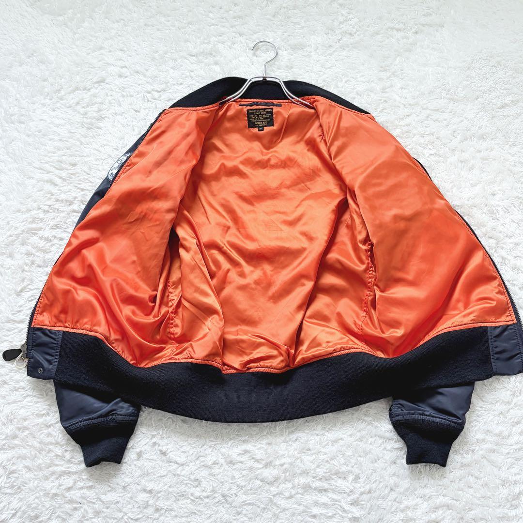 限定 AVIREX アヴィレックス MA-1 ワッペン刺繍 裏レスキュー 5th 美品