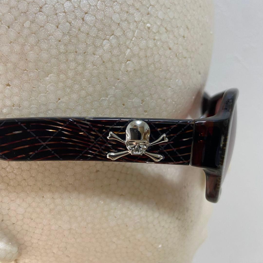 タグ付き✨ROEN スカルモチーフ ラウンド型 サングラス y2k 濃茶