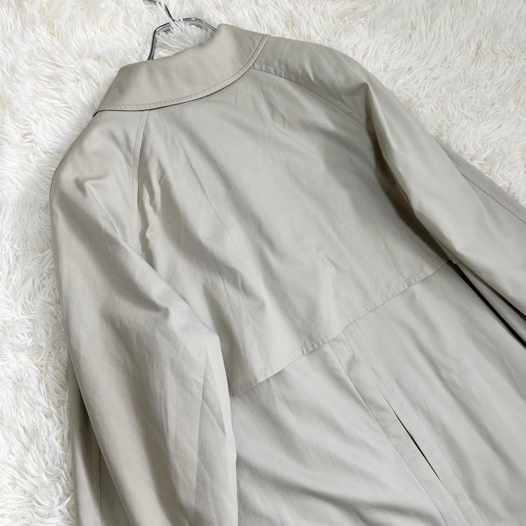 バーバリー ステンカラーコート グレー トレンチコート ノバチェック レディース