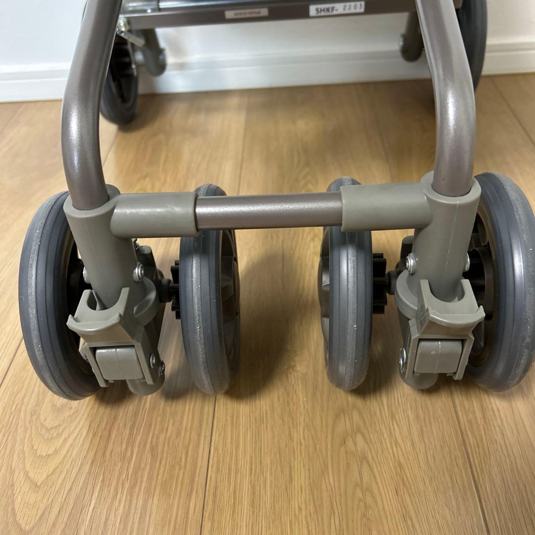 【新品・未使用】島製作所 サニーウォーカーAW- ブラウン　シルバーカー