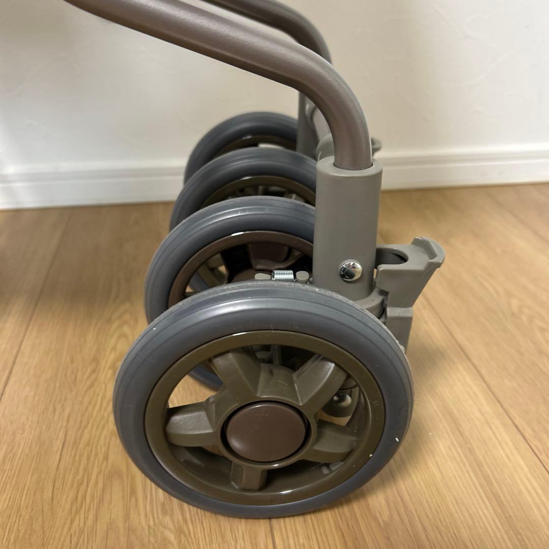 【新品・未使用】島製作所 サニーウォーカーAW- ブラウン　シルバーカー