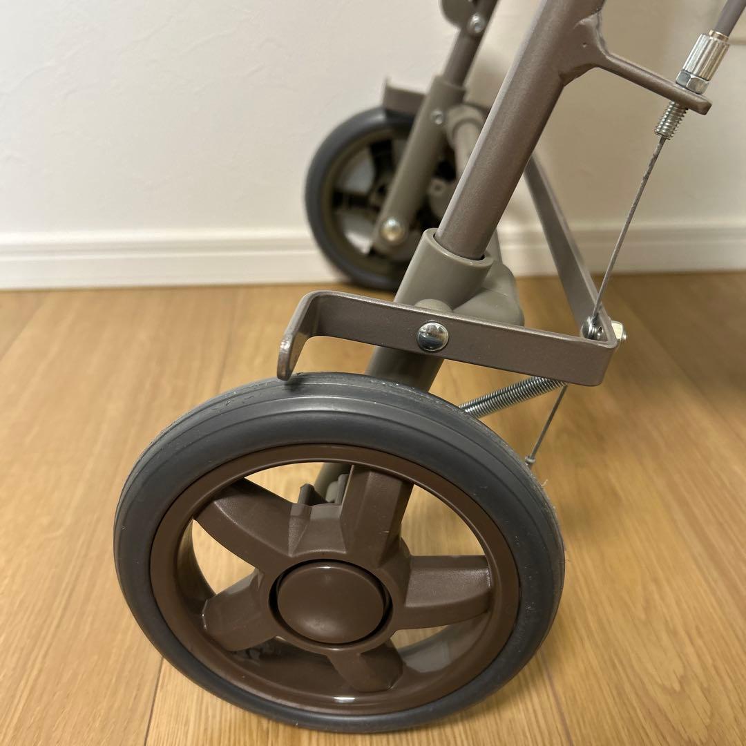 【新品・未使用】島製作所 サニーウォーカーAW- ブラウン　シルバーカー