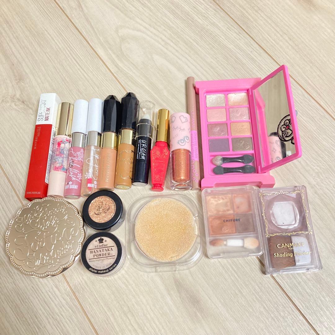 コスメまとめ売り 17点セット アイシャドウ・リップ・パウダー・眉