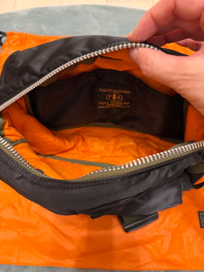 PORTER EXCHANGE ウエストバッグ/PXタンカー ブラック