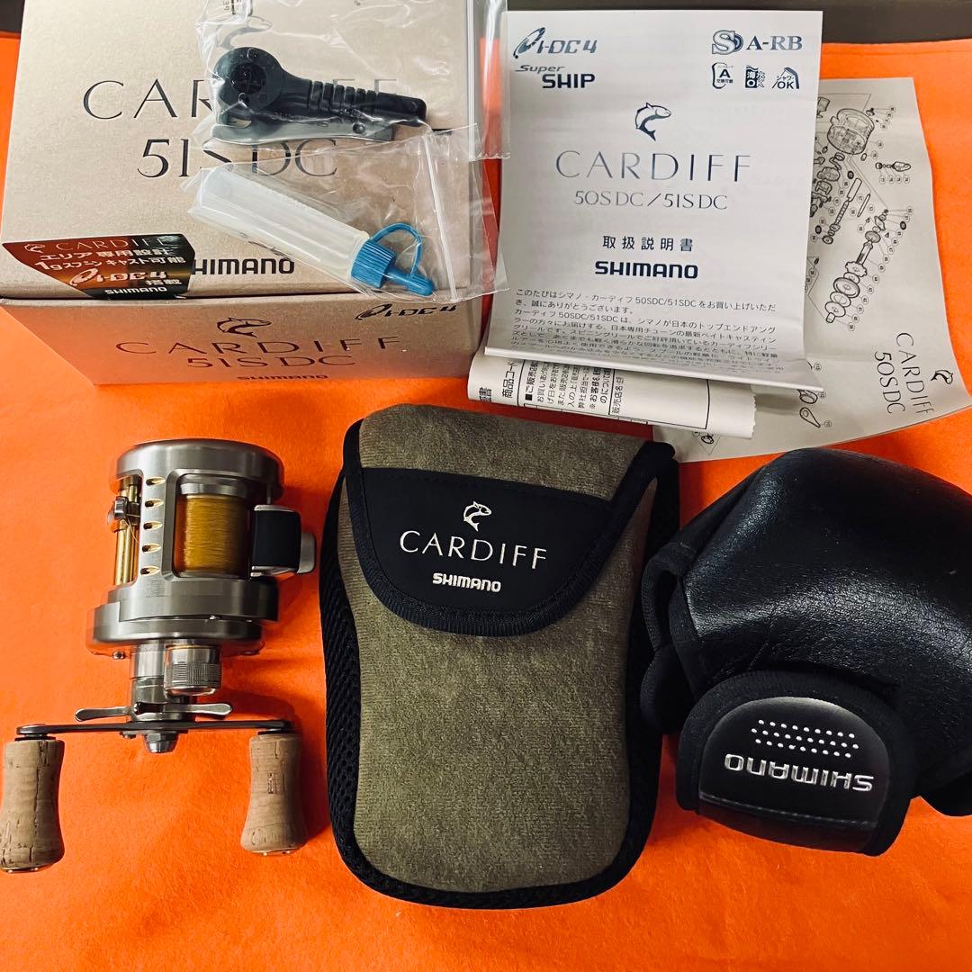 【極美品】SHIMANO CARDIFF 51SDC 左ハンドル シマノ ベイト