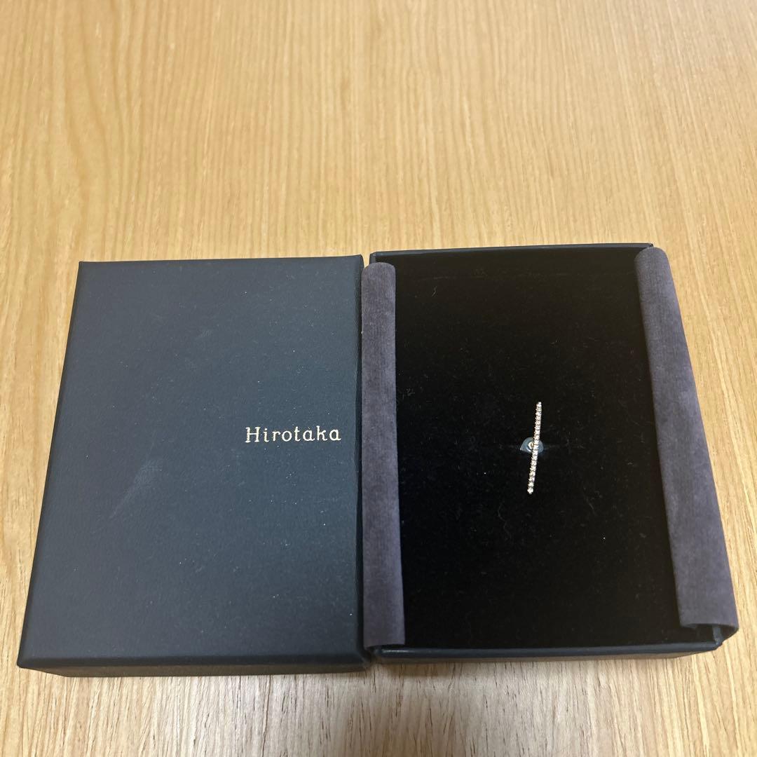 お値下げ！HIROTAKAのロングバーダイヤモンドピアス　タイムセール