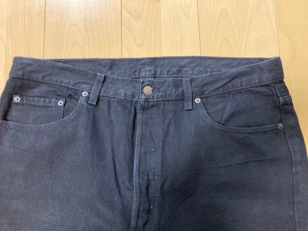 Levi’s 501 ブラック炭黒フェードUSA製 W38 ボタン520