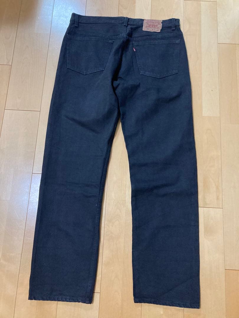 Levi’s 501 ブラック炭黒フェードUSA製 W38 ボタン520