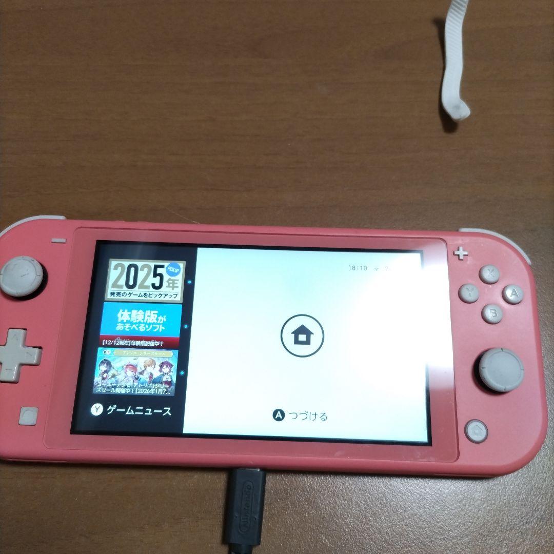 Nintendo Switch Lite ピンク 本体と2本