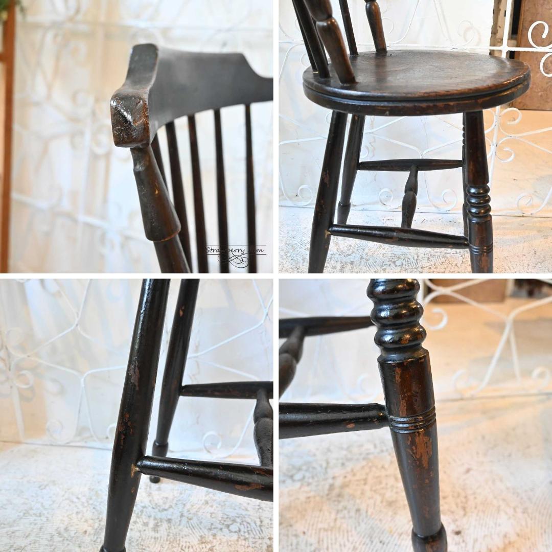 あ*︎様 L3705-1-2 英国アンティーク ウィンザーチェア ダイニングチェ