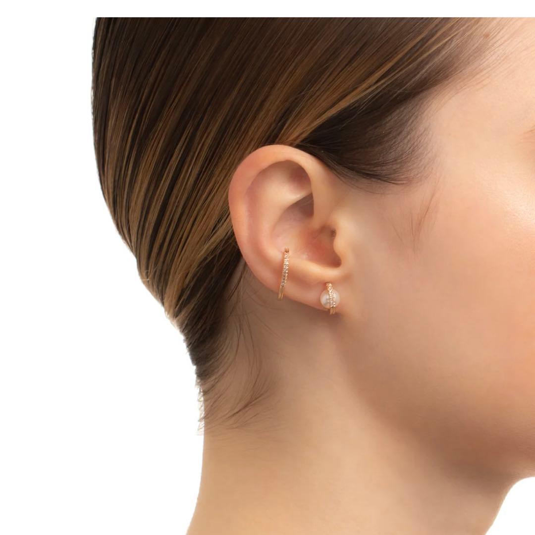 【最終値下】Hirotaka ゴールド パール ダイヤモンド ピアス