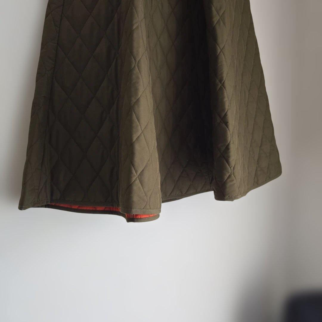 バーニーズ　ニューヨーク　キルティング　カーキ　マキシスカート　Fサイズ