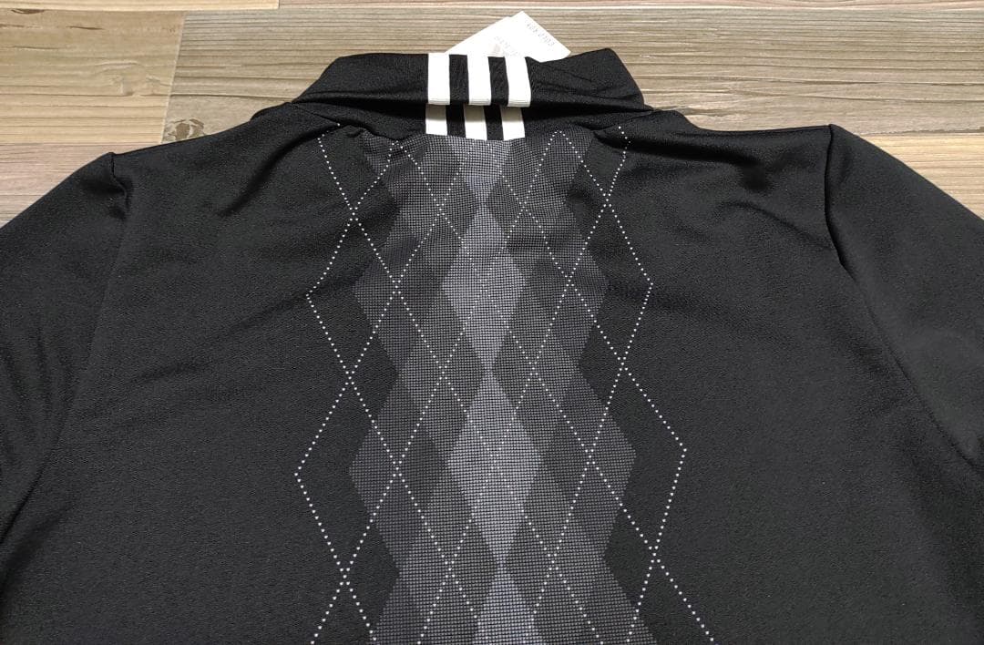 新品★アディダスゴルフ★セットアップ　長袖モック＆ダウンスカート 黒×白 L