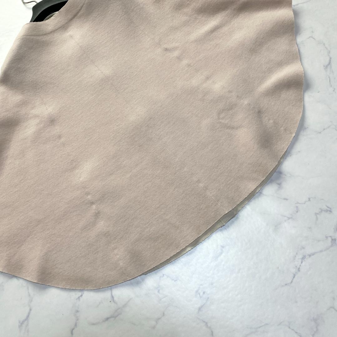 美品✨Rene ポンチョ ダブルフェイス ノーカラー ピンク