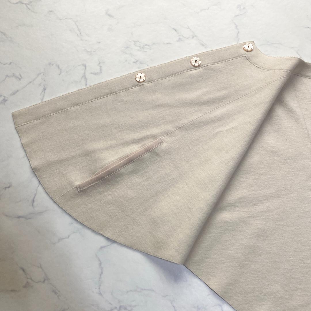 美品✨Rene ポンチョ ダブルフェイス ノーカラー ピンク