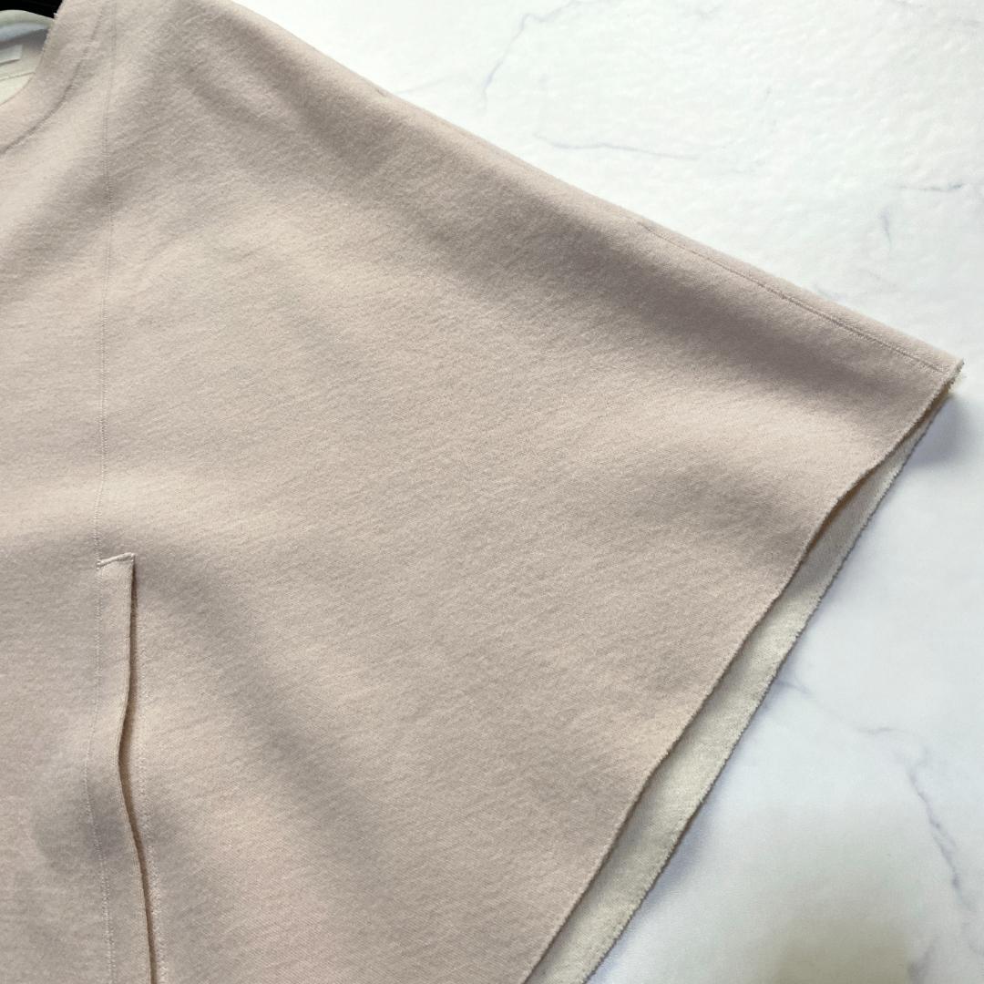 美品✨Rene ポンチョ ダブルフェイス ノーカラー ピンク