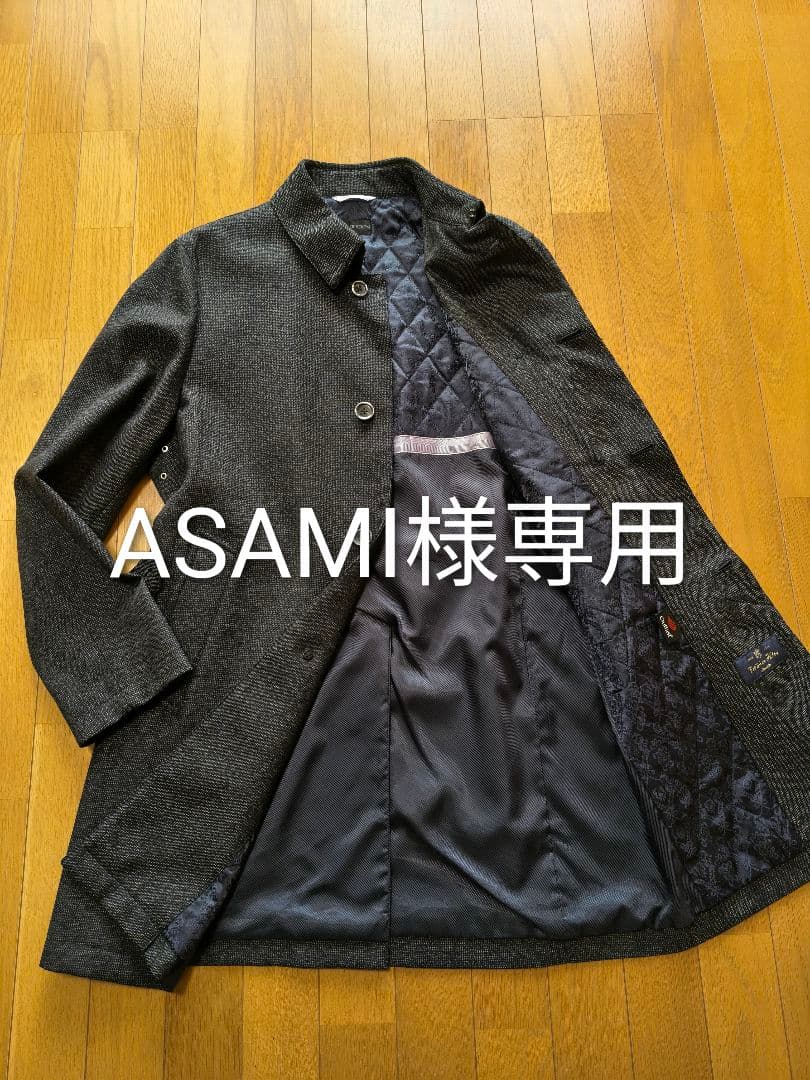 ASAMI　極美品！HILTON ステンカラーコート L ブラック系